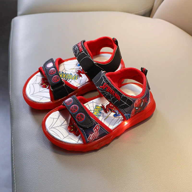 Disney Cartoon Chaussures décontractées pour enfants Sandales à lumière LED     Taille 21-31
