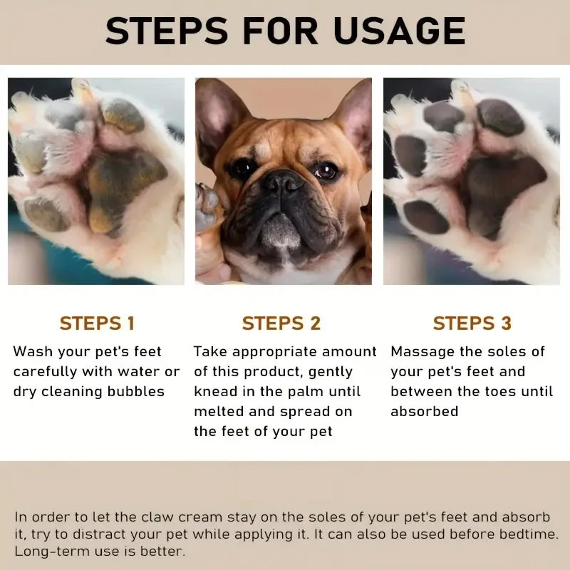 45g Baume pour le nez et les pattes pour chiens et chats Crème pour pattes et museaux pour animaux de compagnie Réparation pour animaux Accessoires pour animaux de compagnie