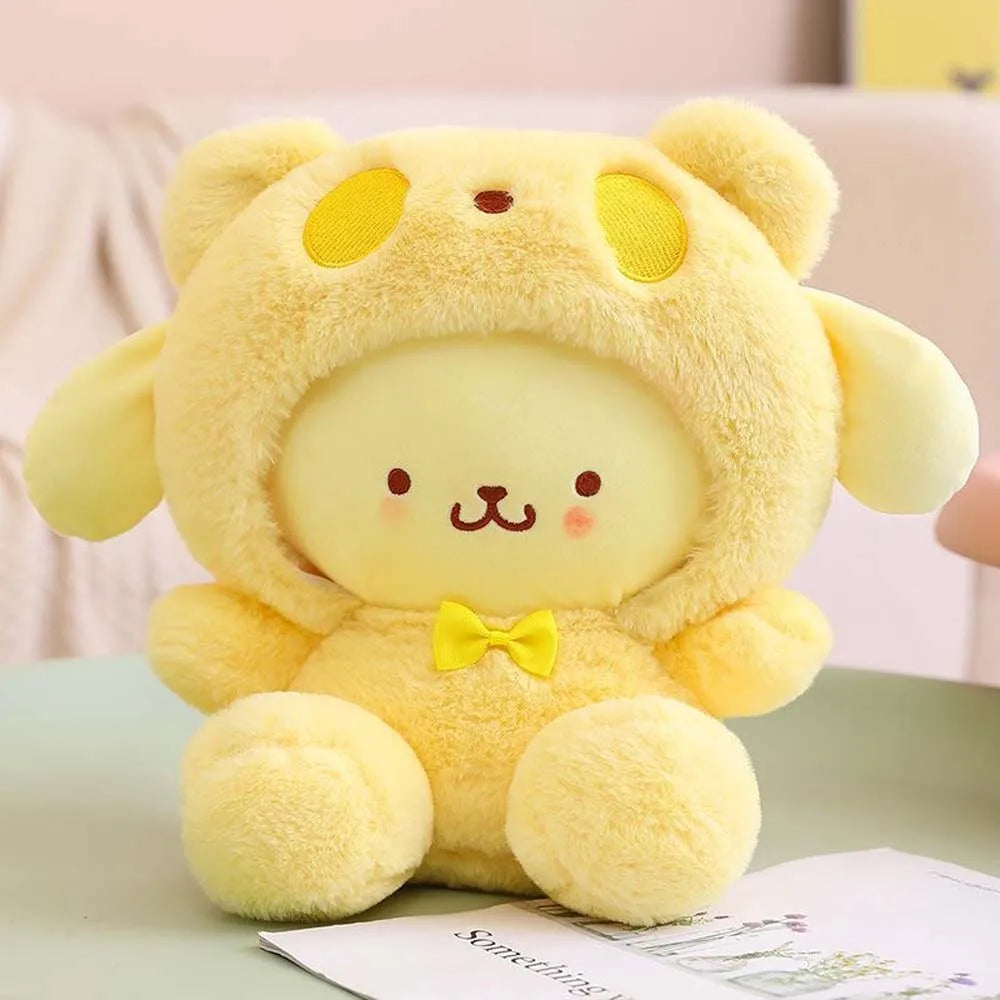 25cm Anime Sanrio Peluche Poupée Jouets Kawaii Hello Kitty Kuromi My Melody Cinnamoroll Dessin animé Mignon Peluche Peluche Jouets Cadeaux pour enfants
