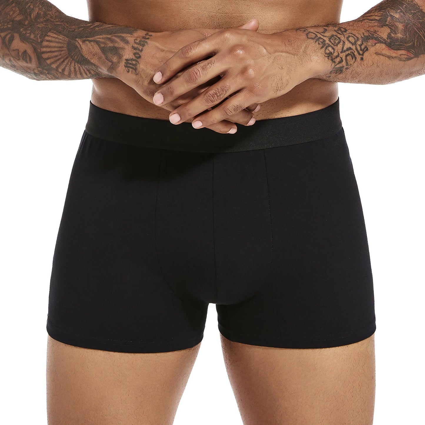 6pcs pack Black Boxer Shorts Hommes Sous-vêtements Doux Respirant Homme Sous-vêtements pour Hommes Homme Boxershorts Slips 2024 Culottes