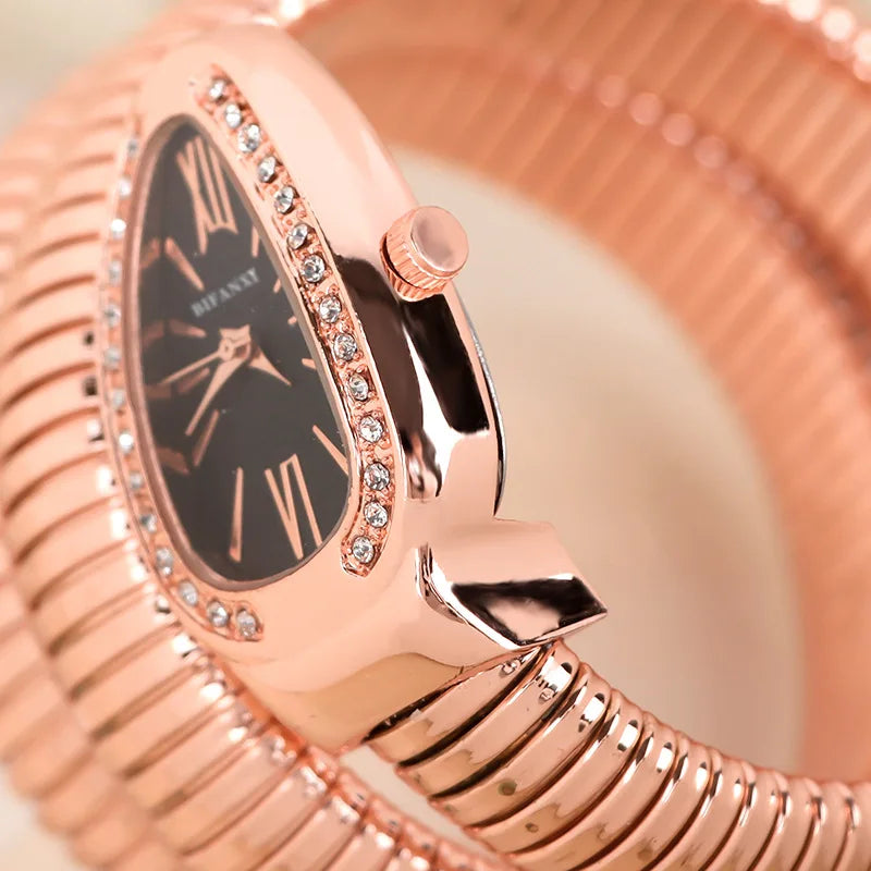 Bracelet unique en forme de serpent Design Beauté Montres-bracelets Différence Quartz Montre Femmes Imperméable Exquise AAA Montre pour Dames