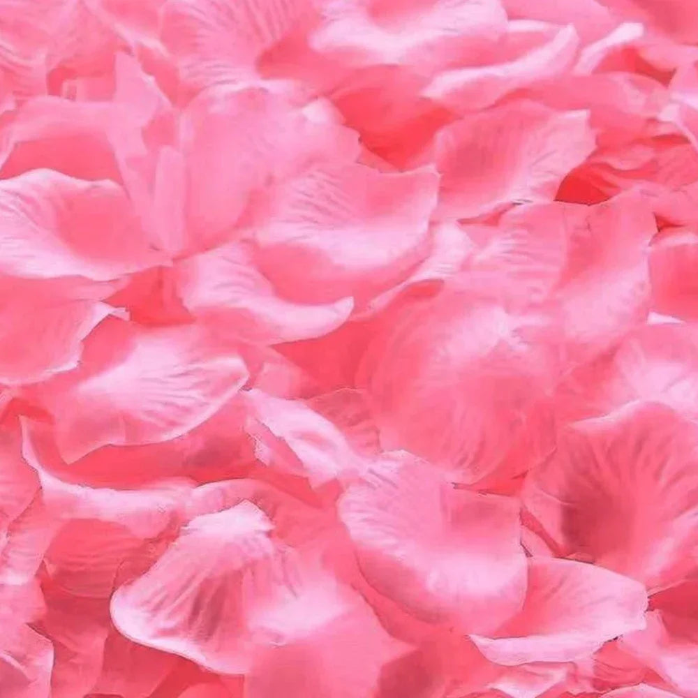 100-500Pcs Top Coloré Artificiel Faux Pétales De Rose Rouge Blanc Or Roses Pétales Fleurs Romantique Fête De Mariage Décoration De La Saint-Valentin