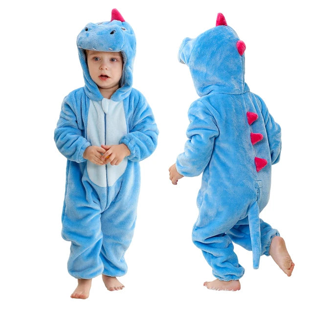 MICHLEY Carnaval Hiver Bébé Barboteuses À Capuche Flanelle Tout-petit Vêtements Pour Bébés Bodys D’Ensemble Combinaison Costume Pour Enfants Fille Garçon