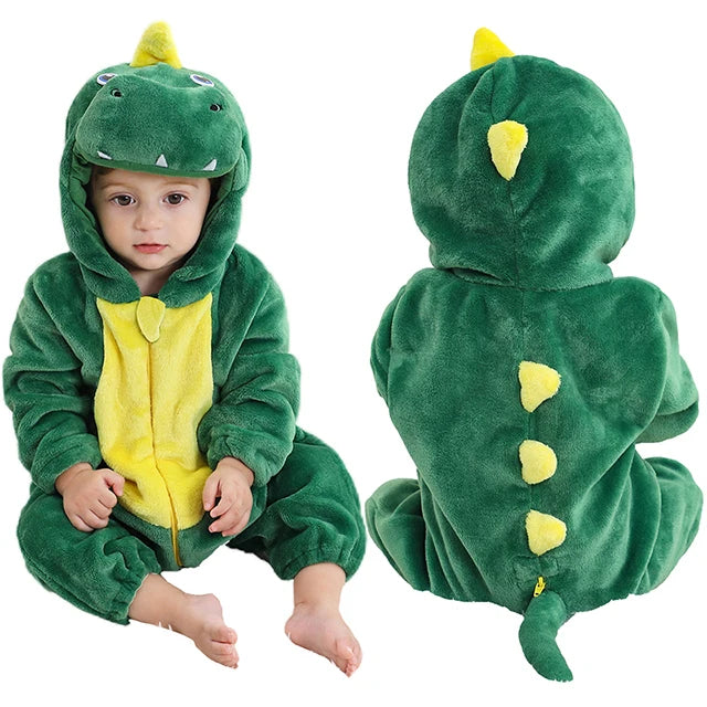 MICHLEY Carnaval Hiver Bébé Barboteuses À Capuche Flanelle Tout-petit Vêtements Pour Bébés Bodys D’Ensemble Combinaison Costume Pour Enfants Fille Garçon