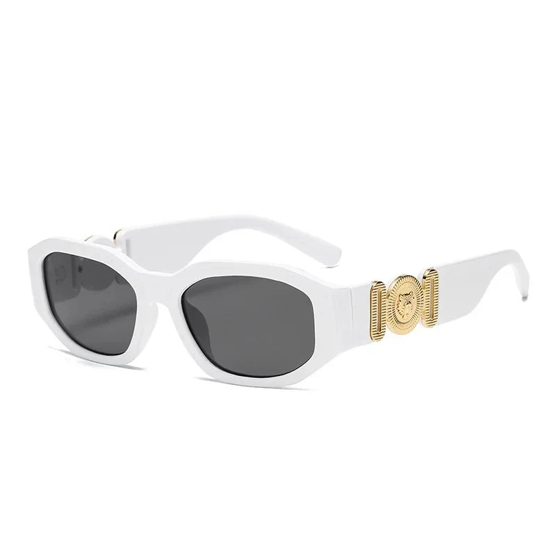 Petites lunettes de soleil rectangulaires pour Femmes Lunettes de soleil carrées Lunettes de soleil Vintage Retro UV400 Lunette Soleil Femme Gafas De Sol