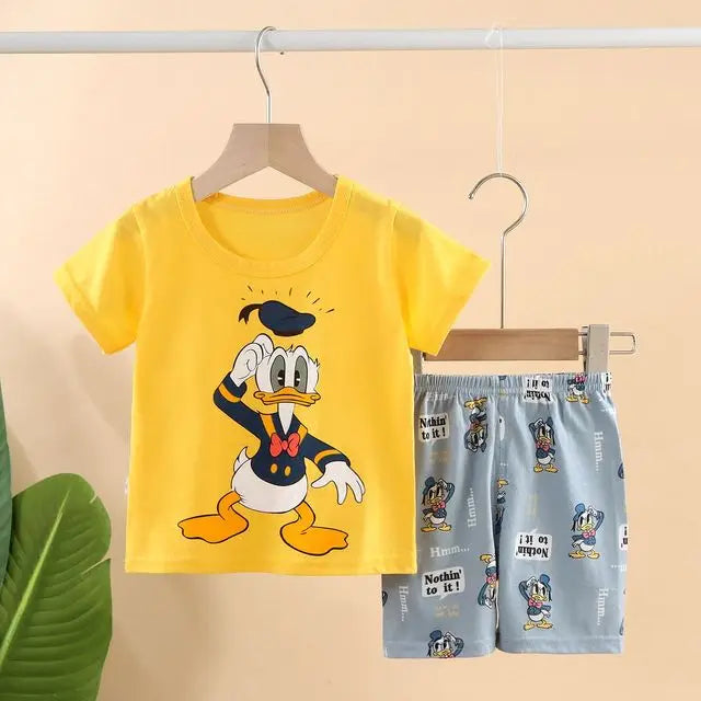1 2 3 ans Vêtements pour bébés Filles Garçons Costume en coton pour enfants Ensembles de deux vêtements pour bébés Vêtements pour bébés nouveau-nés