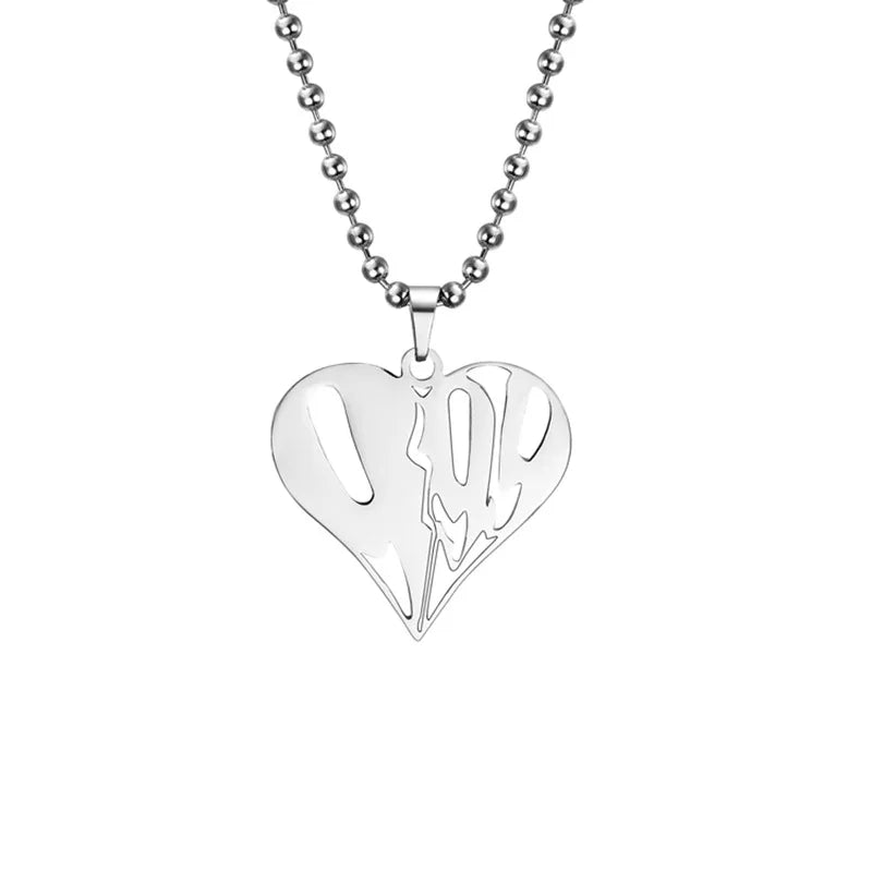 Pendentif Collier Perles Collier en Acier Inoxydable pour Femmes pour offrir en Cadeau Collier Femme