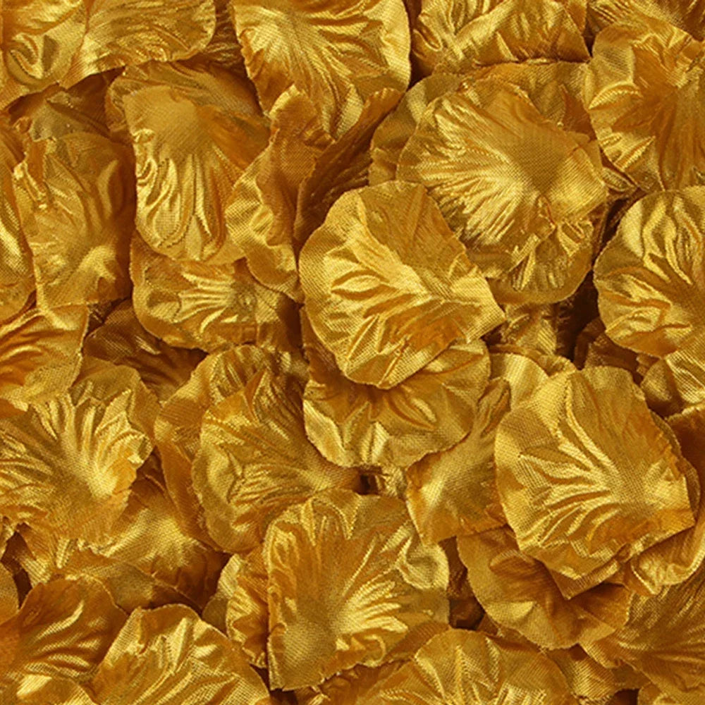 100-500Pcs Top Coloré Artificiel Faux Pétales De Rose Rouge Blanc Or Roses Pétales Fleurs Romantique Fête De Mariage Décoration De La Saint-Valentin