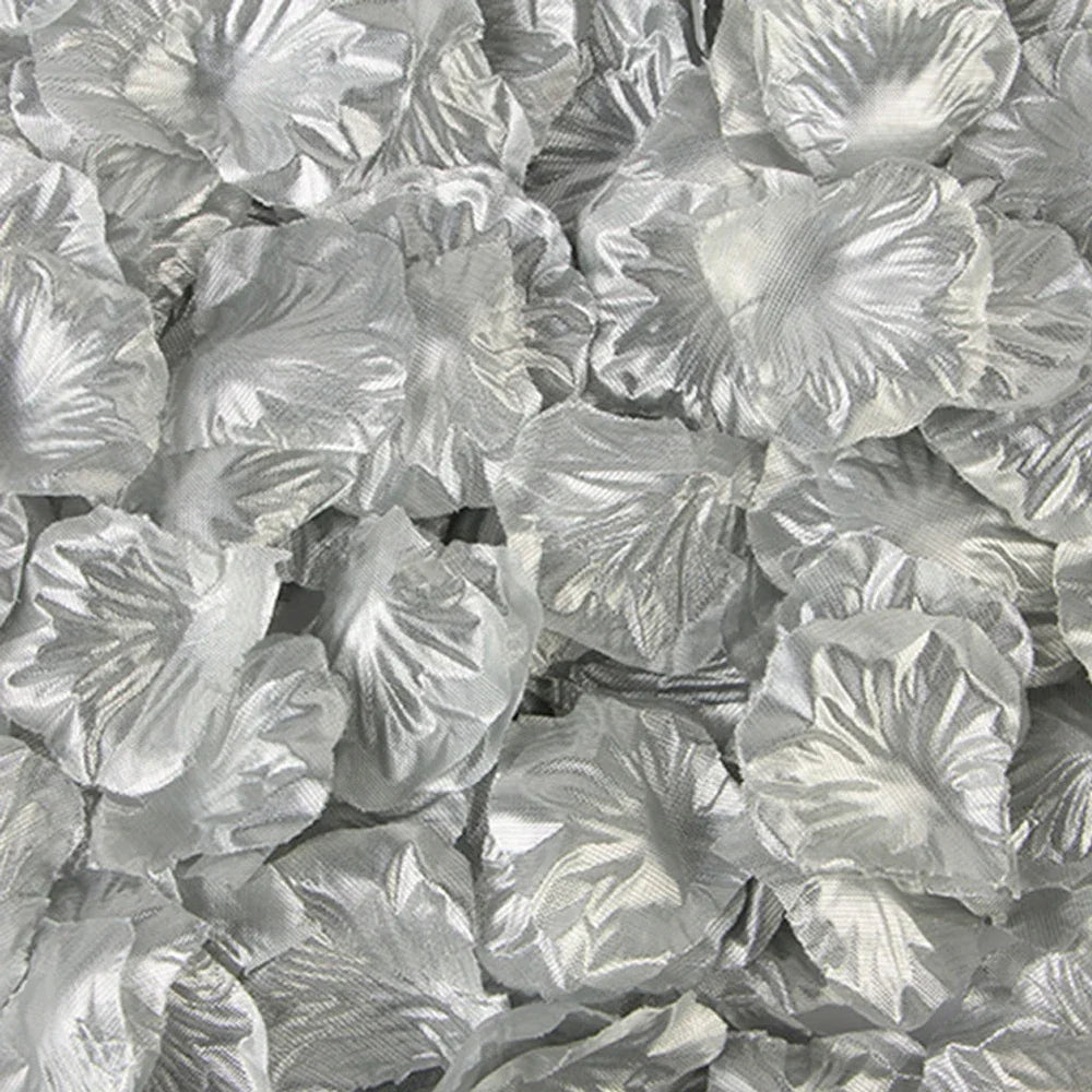 100-500Pcs Top Coloré Artificiel Faux Pétales De Rose Rouge Blanc Or Roses Pétales Fleurs Romantique Fête De Mariage Décoration De La Saint-Valentin