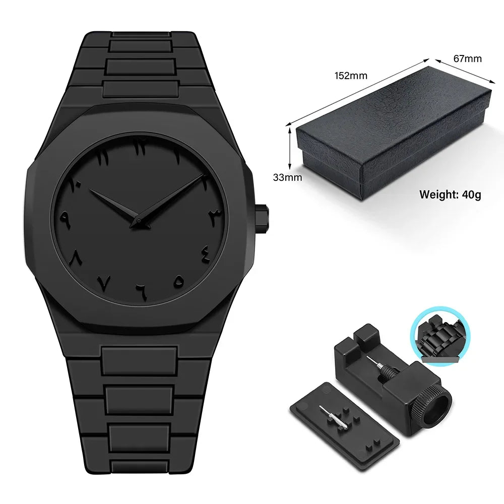 Marque de mode Design minimaliste Chiffres arabes Montre légère pour hommes et femmes Sports décontractés Quartz Montre étanche
