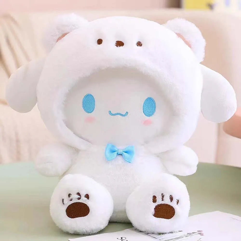 25cm Anime Sanrio Peluche Poupée Jouets Kawaii Hello Kitty Kuromi My Melody Cinnamoroll Dessin animé Mignon Peluche Peluche Jouets Cadeaux pour enfants