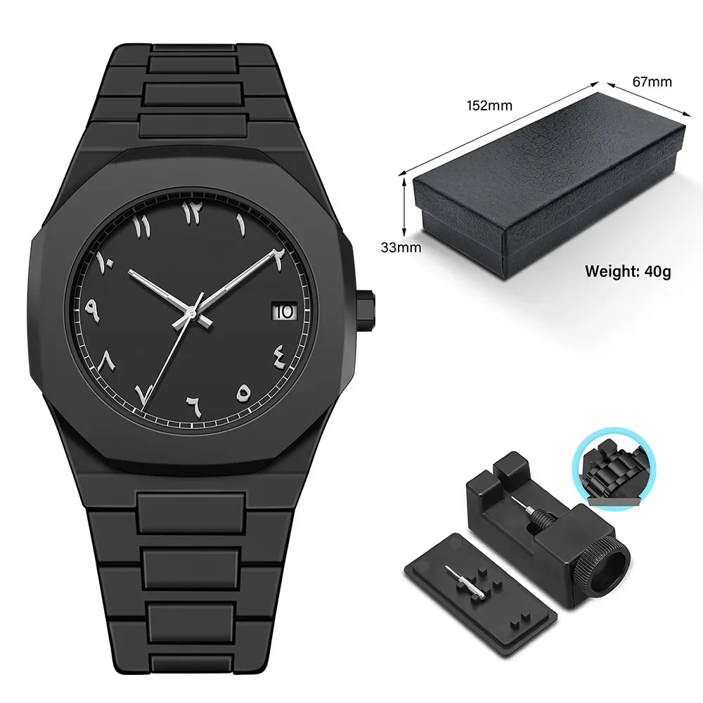 Marque de mode Design minimaliste Chiffres arabes Montre légère pour hommes et femmes Sports décontractés Quartz Montre étanche