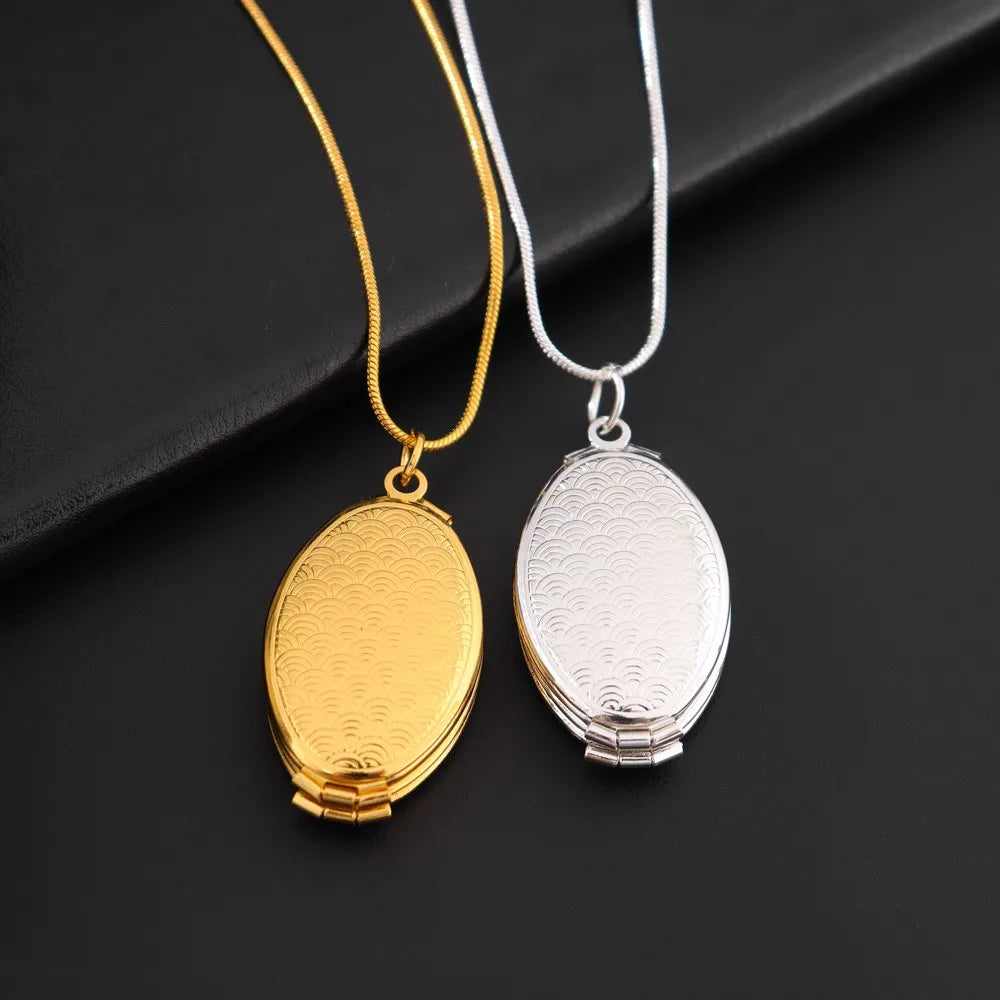 1 pièce de cadre photo islamique d’Allah Coran Collier pendentif pour hommes et femmes peut être placé Photo Mode Bijoux religieux Cadeau