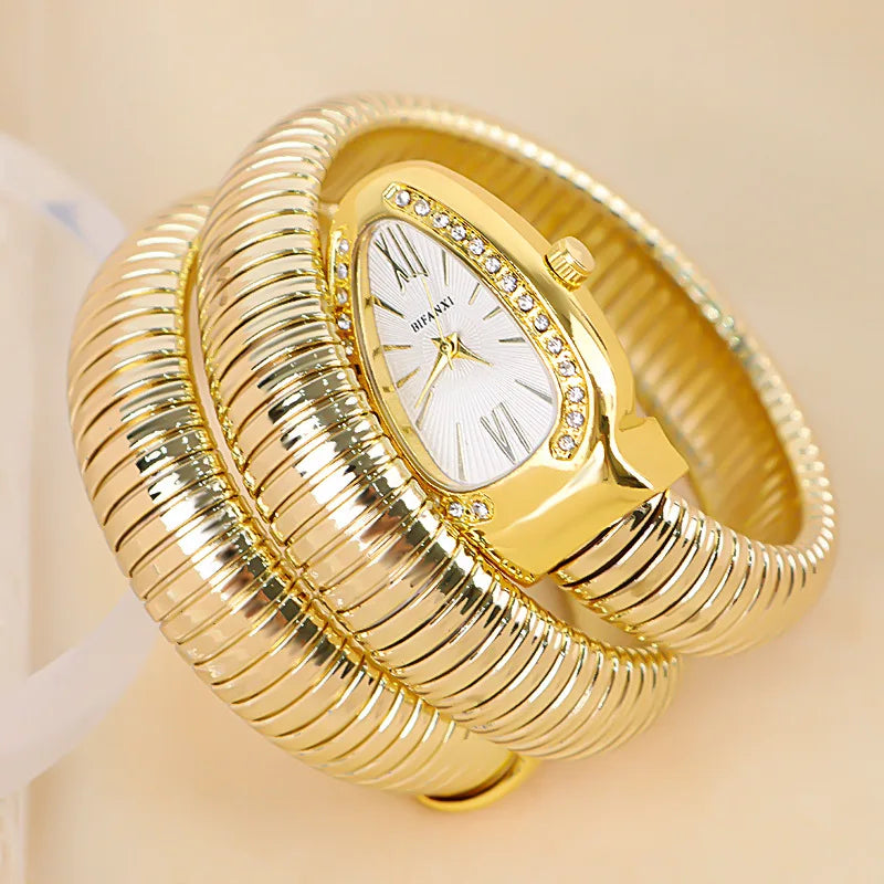Bracelet unique en forme de serpent Design Beauté Montres-bracelets Différence Quartz Montre Femmes Imperméable Exquise AAA Montre pour Dames