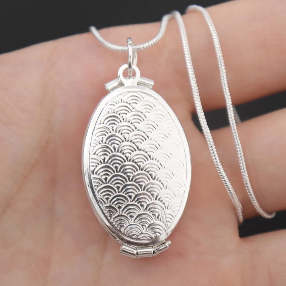 1 pièce de cadre photo islamique d’Allah Coran Collier pendentif pour hommes et femmes peut être placé Photo Mode Bijoux religieux Cadeau