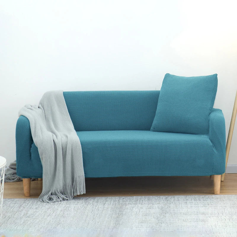 Housse extensible Jacquard pour canapé d'angle, pour salon, compatible avec canapé d'angle