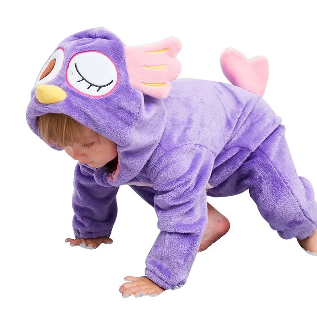MICHLEY Carnaval Hiver Bébé Barboteuses À Capuche Flanelle Tout-petit Vêtements Pour Bébés Bodys D’Ensemble Combinaison Costume Pour Enfants Fille Garçon