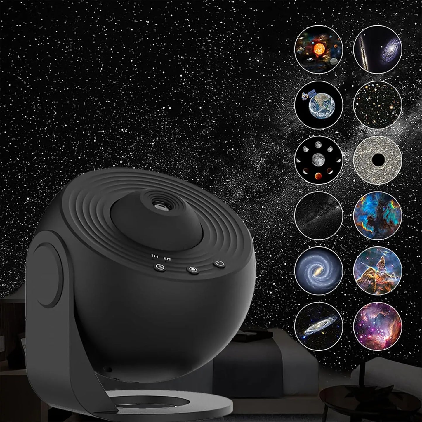 Projecteur de planétarium Projecteur de galaxie Chambre à coucher Veilleuse HD Projecteur d’étoiles pour enfants Chambre à coucher