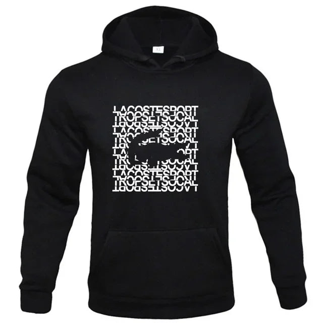 Los Angeles California Sweat-shirt Imprimé Noir Pour Hommes Hipster Chaud À Capuche Hip Hop Crewneck Sweats À Capuches Automne Vêtements Lâches Femmes