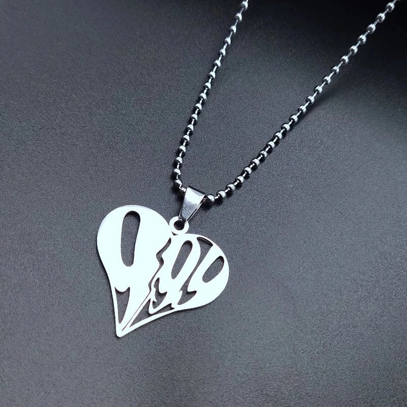 Pendentif Collier Perles Collier en Acier Inoxydable pour Femmes pour offrir en Cadeau Collier Femme