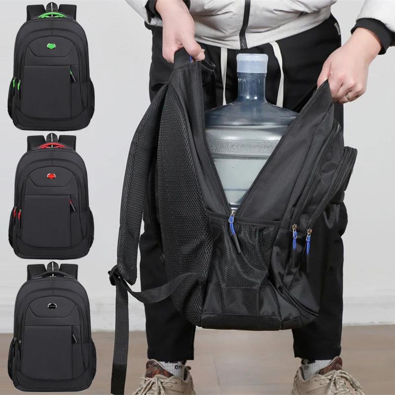 Sac à dos pour homme Oxford Sac à dos imperméable Sac d’ordinateur d’affaires Sac à dos de voyage de loisirs Sac à dos pour étudiant du secondaire
