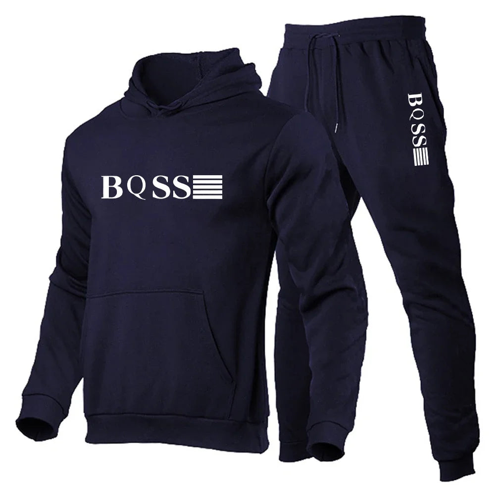 Costumes de sport pour hommes Survêtement de mode Sweats à capuche pour femmes + pantalons Ensembles de deux pièces Sweat-shirts décontractés de course Pantalons de survêtement Vêtements pour hommes
