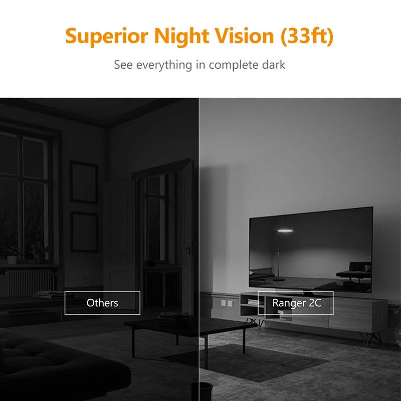 Caméra Wifi Conversation bidirectionnelle Surveillance Sécurité Couverture à 360° Portection Vision nocturne Caméra de suivi intelligente