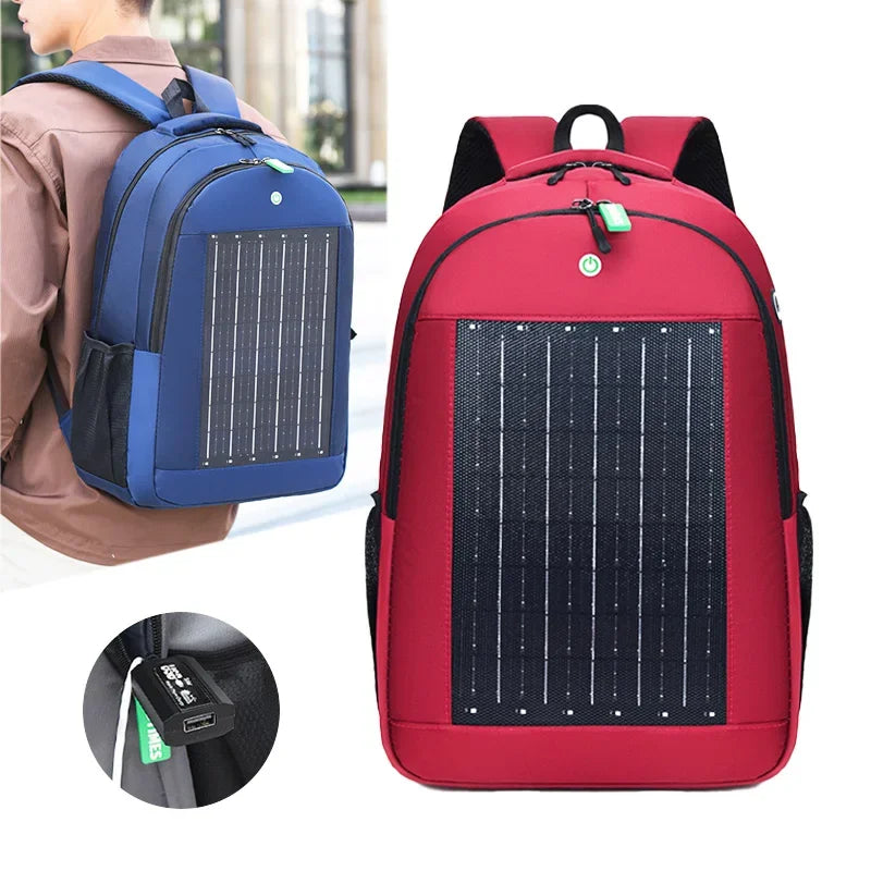 Durable, imperméable, élégant, à la mode, LED, Designer, sac à dos à énergie solaire Sac A Dos avec port USB