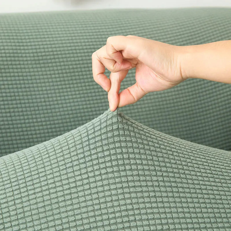 Housse extensible Jacquard pour canapé d'angle, pour salon, compatible avec canapé d'angle