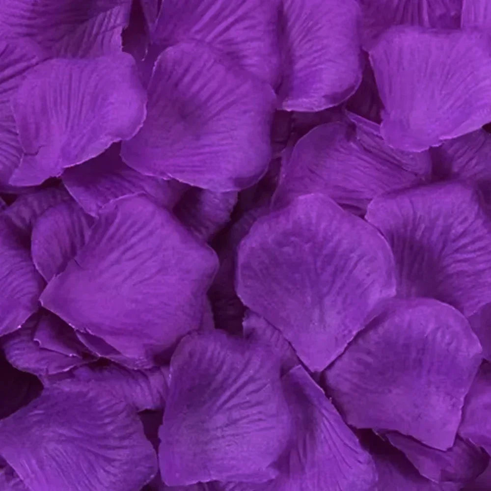 100-500Pcs Top Coloré Artificiel Faux Pétales De Rose Rouge Blanc Or Roses Pétales Fleurs Romantique Fête De Mariage Décoration De La Saint-Valentin