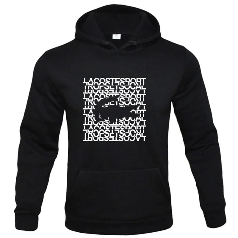 Los Angeles California Sweat-shirt Imprimé Noir Pour Hommes Hipster Chaud À Capuche Hip Hop Crewneck Sweats À Capuches Automne Vêtements Lâches Femmes