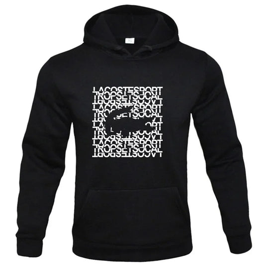 Los Angeles California Sweat-shirt Imprimé Noir Pour Hommes Hipster Chaud À Capuche Hip Hop Crewneck Sweats À Capuches Automne Vêtements Lâches Femmes