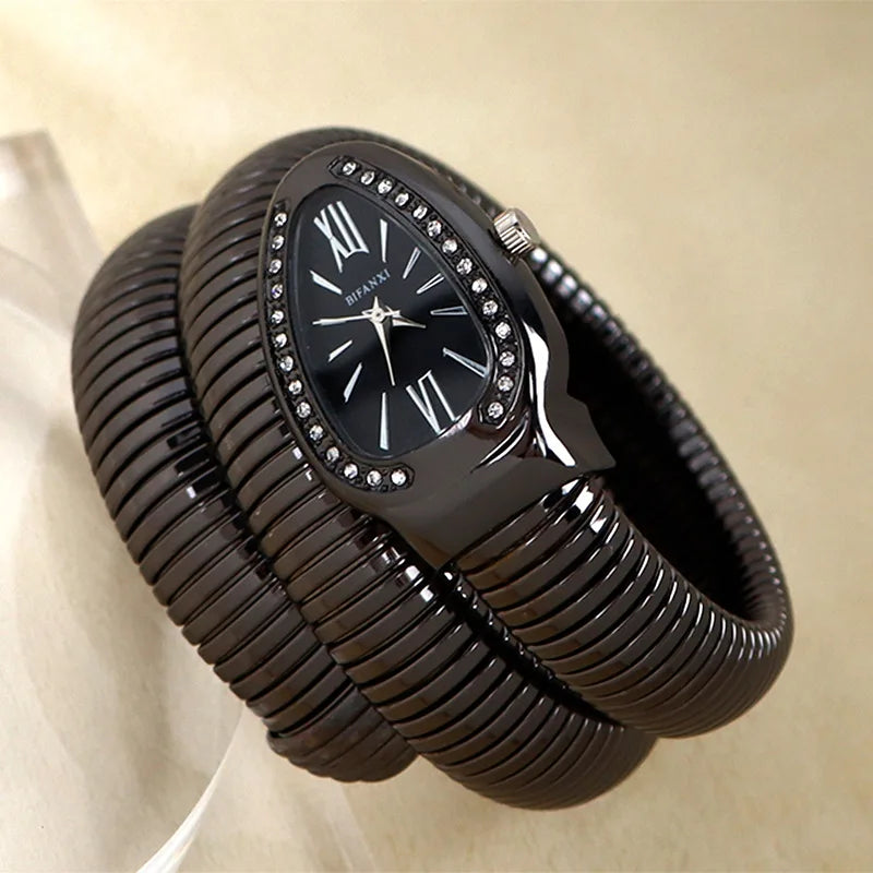Bracelet unique en forme de serpent Design Beauté Montres-bracelets Différence Quartz Montre Femmes Imperméable Exquise AAA Montre pour Dames