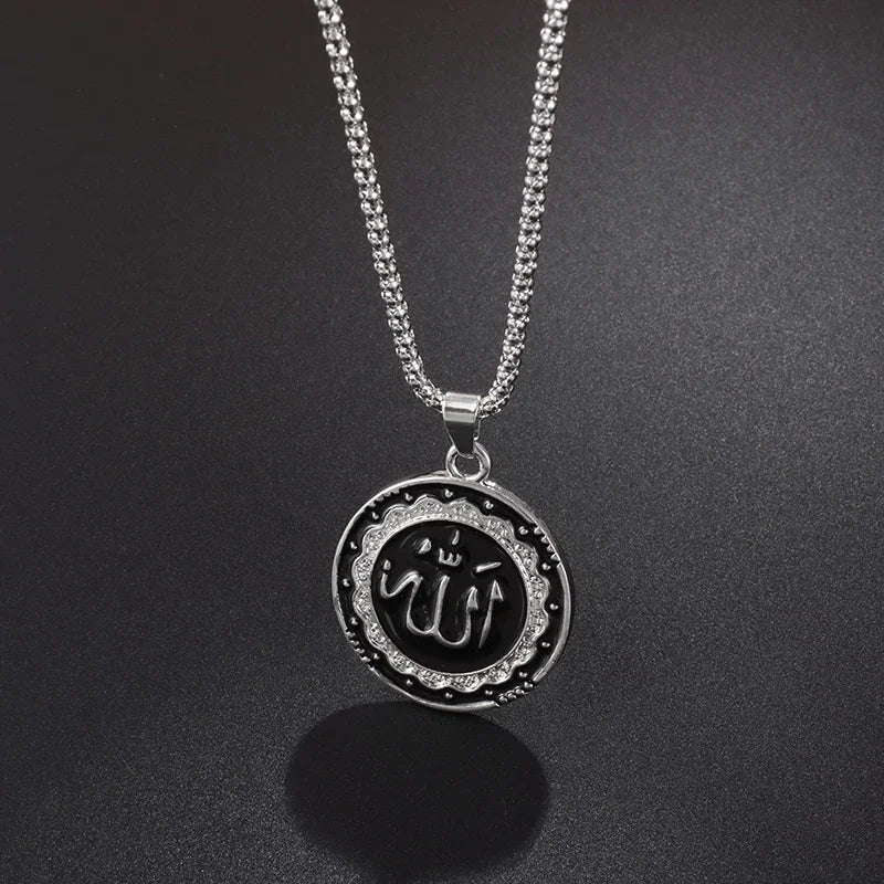 Couleur or musulman Allah Coran pendentif collier hommes femmes mode foi islam bijoux religieux Ramadan cadeaux