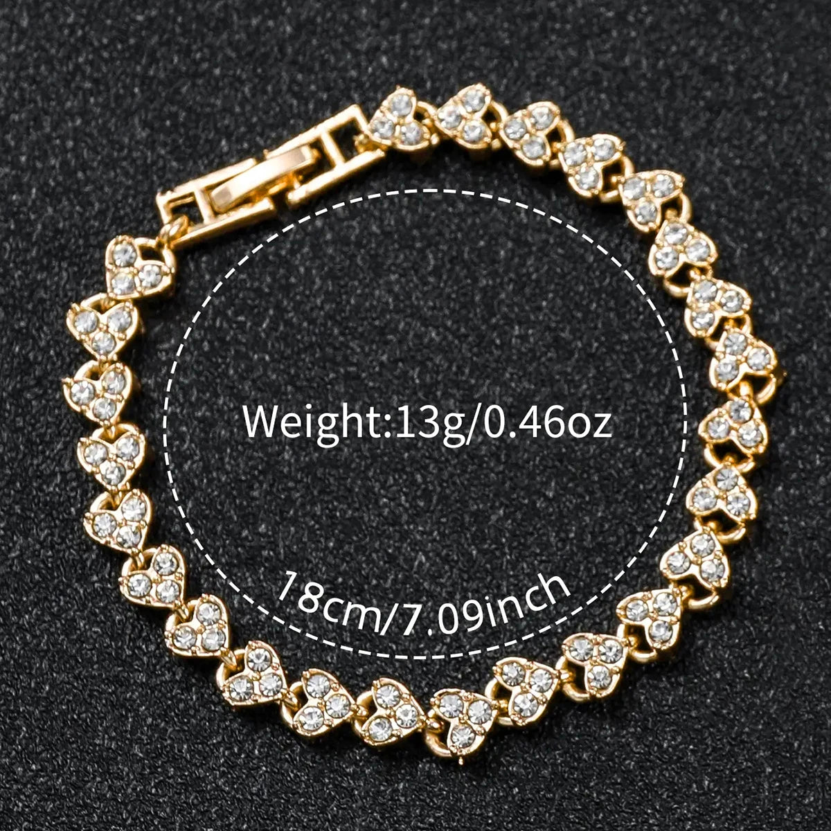 Montre à quartz de couleur or en acier inoxydable pour femmes et bracelet en diamant