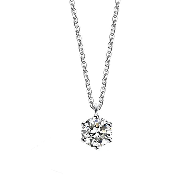 Collier plaqué en argent sterling 925 chaud Chaîne de clavicule de zircon AAA étincelante simple polyvalente pour femmes bijoux de mariage en gros