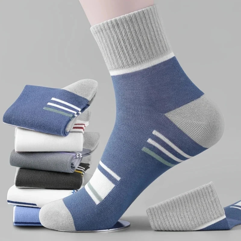 20/10/6/5/4/3/1pairs Chaussettes de cheville confortables respirantes en coton de mode pour hommes, chaussettes d’été pour hommes