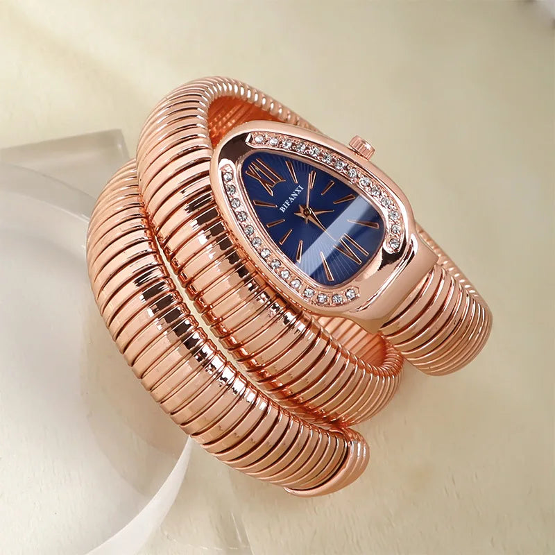 Bracelet unique en forme de serpent Design Beauté Montres-bracelets Différence Quartz Montre Femmes Imperméable Exquise AAA Montre pour Dames
