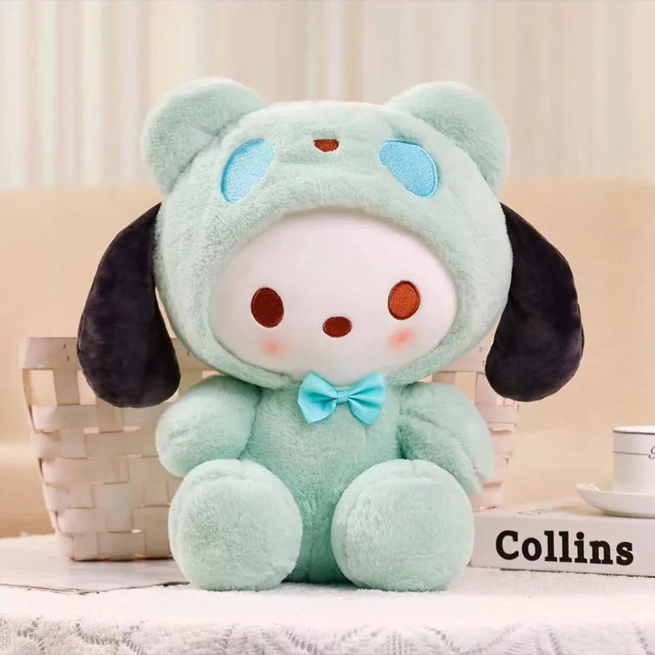 Kawaii Sanrio Peluches Jouet Hello Kitty Cinnamonroll Pochacco Kuromi Poupée en peluche Cos Ours Jouets mignons pour enfants